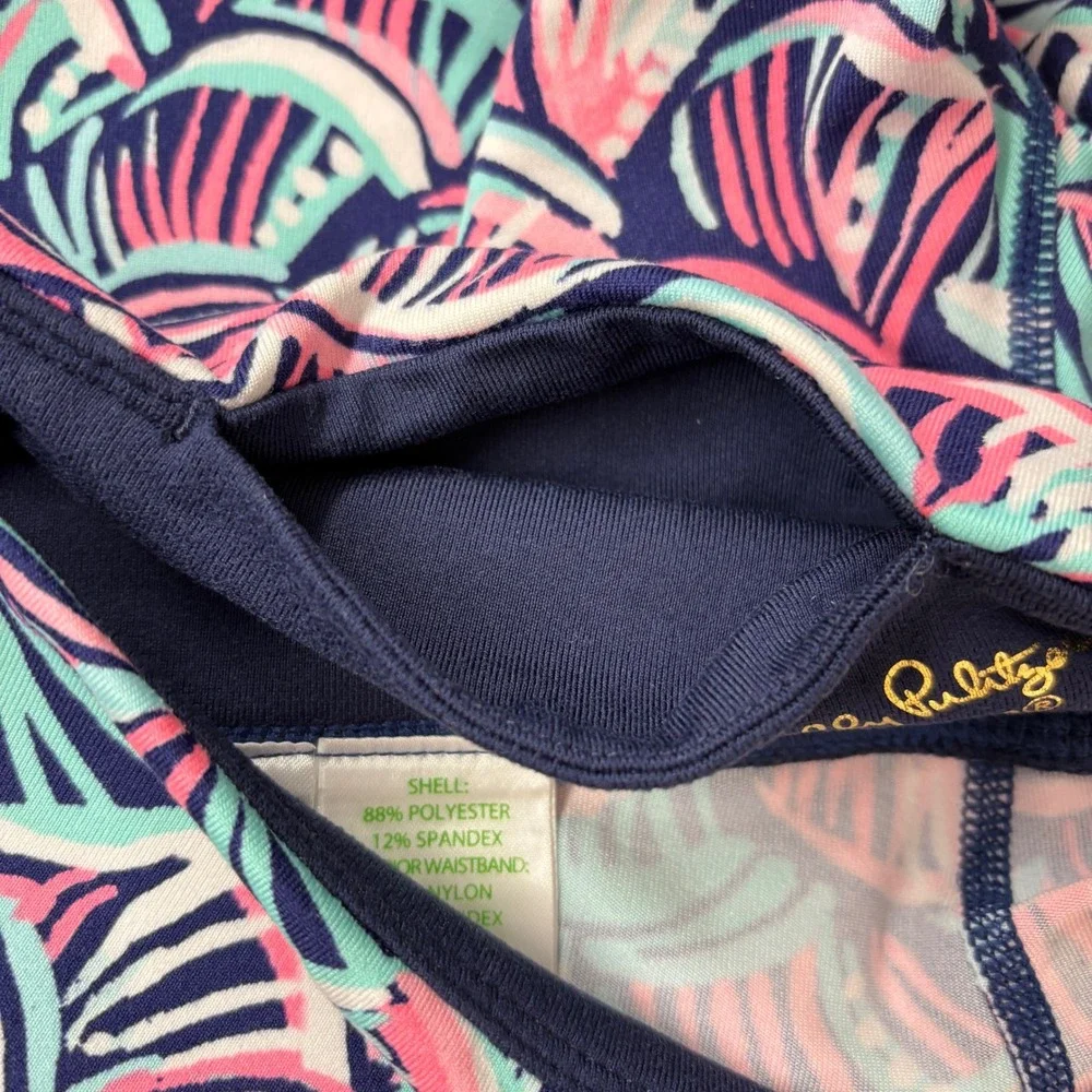 Lilly Pulitzer Women‎ Leggings Small Pink Blue Luxletic Activewear 28007 Resort